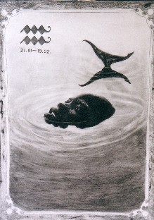 Aquarius (Pencil, 70 x 100 cm), 1996