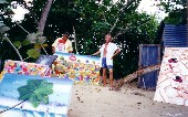 Andreas Lazar and Alejandro showing  some  of my caribbean-style pictures